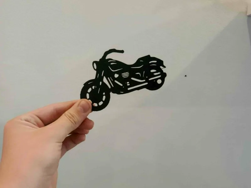 Classic Cruiser Motorcycle Keychain