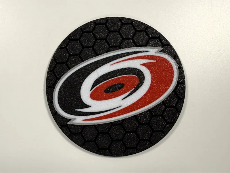 Carolina Hurricanes Hex Coaster