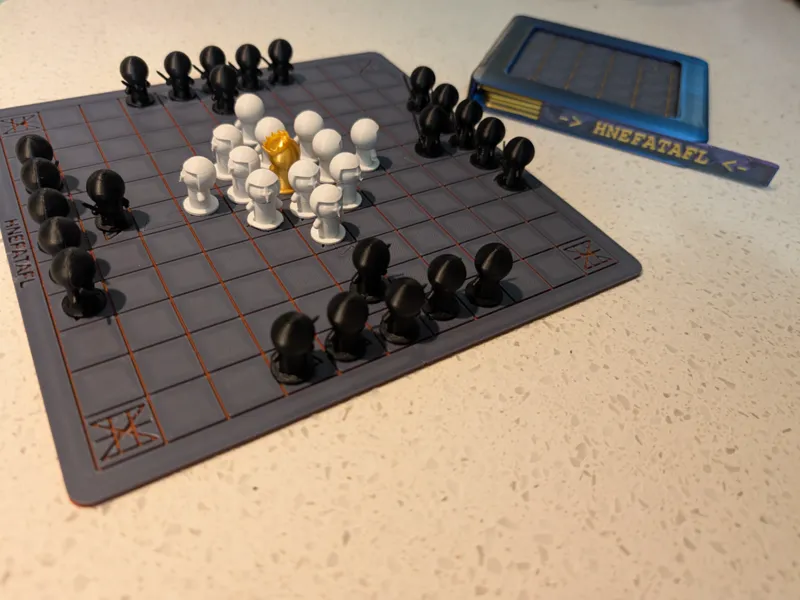 Modular Hnefatafl (Viking Chess) Board Game