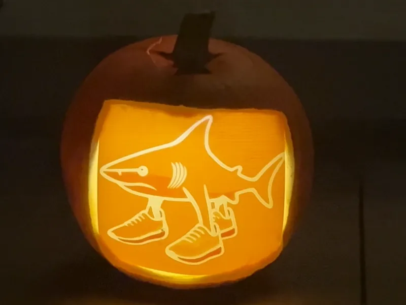 Tralalero Tralala Shark Pumpkin Insert