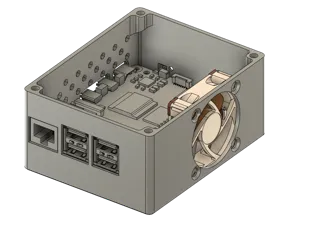 Raspberry Pi5 Case with Base NVME and Fan