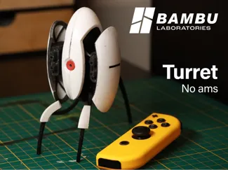 Portal Turret, easy to assemble with guide. No ams