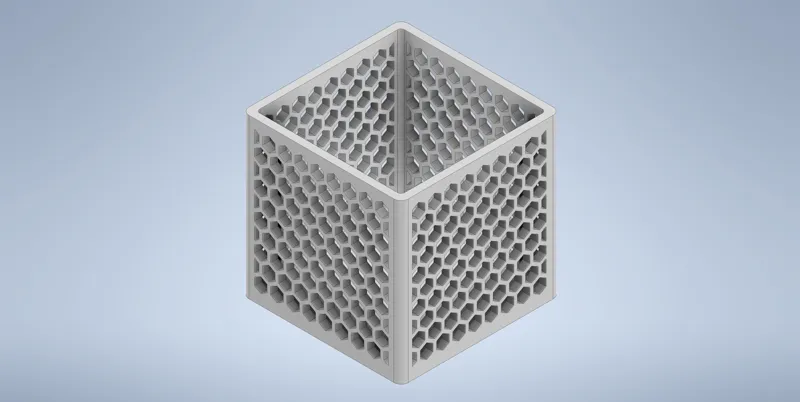 BOX WITH HEXAGON HOLES