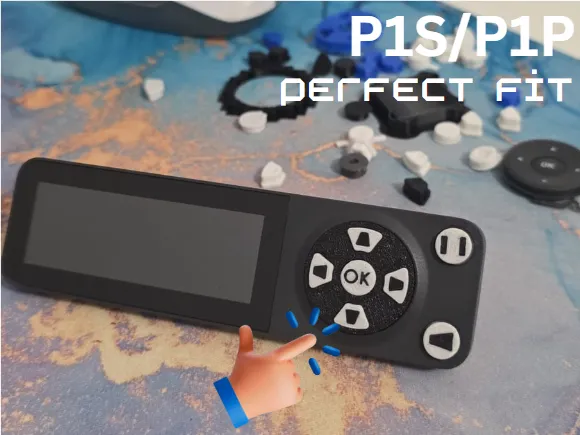 Custom P1S / P1P Buttons - Free 3D Print Model - MakerWorld