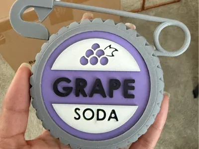 Up Grape Soda Pin Magnet