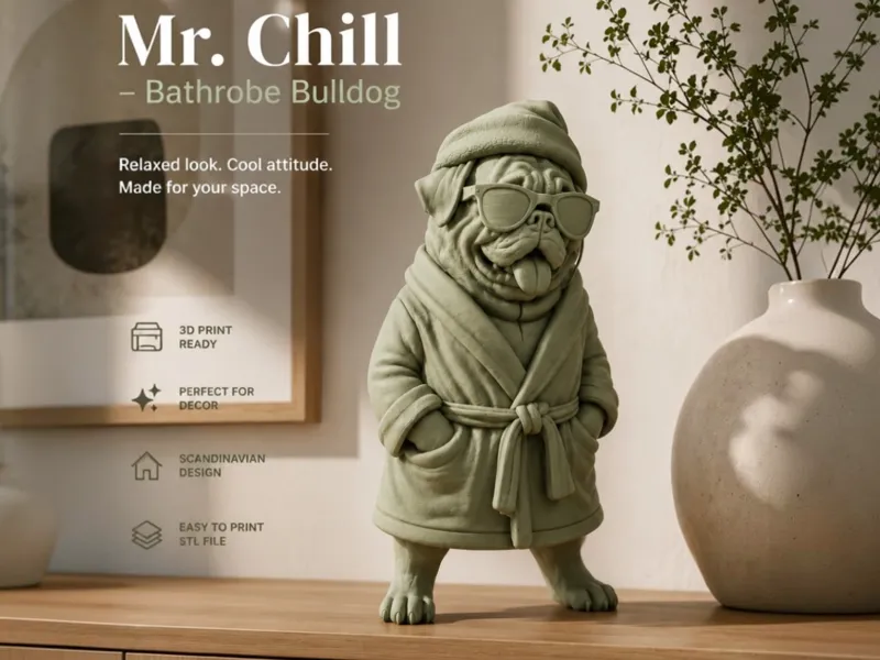 Mr. Chill – Bathrobe Bulldog