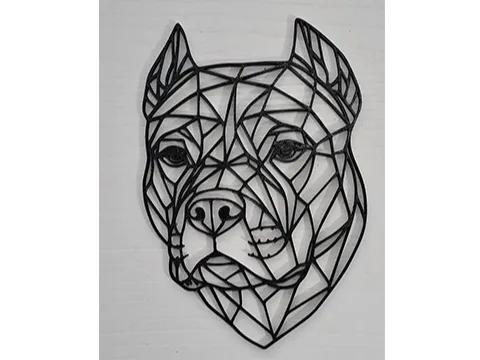 Pitbull wall art decoration.