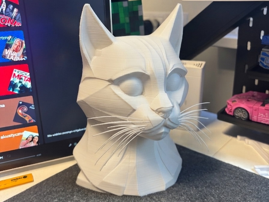 Purrfect Cat Bust for Any Room!