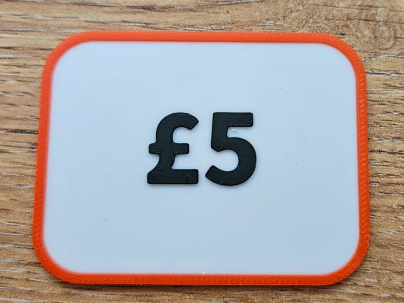 £5 Price Tag