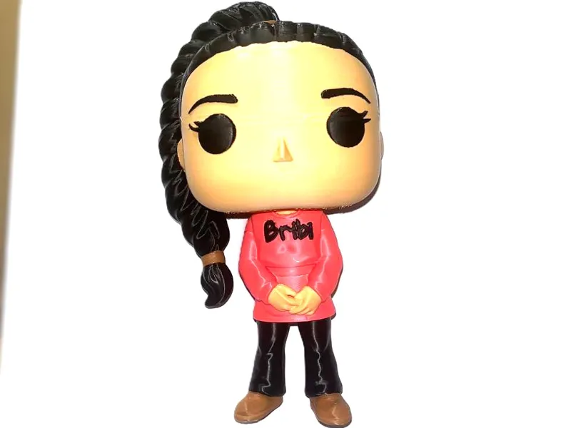 Funko Pop Girl in a Pink Sweatshirt 
