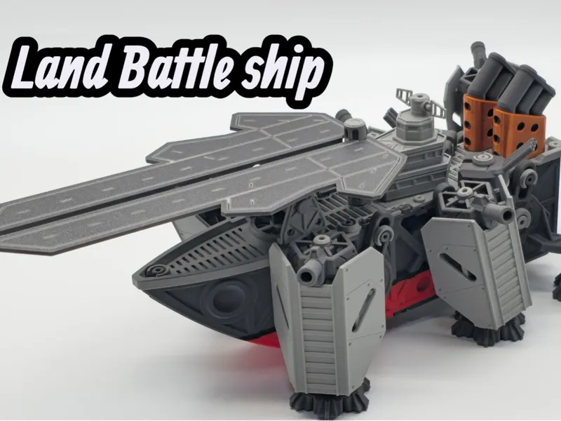 Land Battle ship_(motor-powered kit)