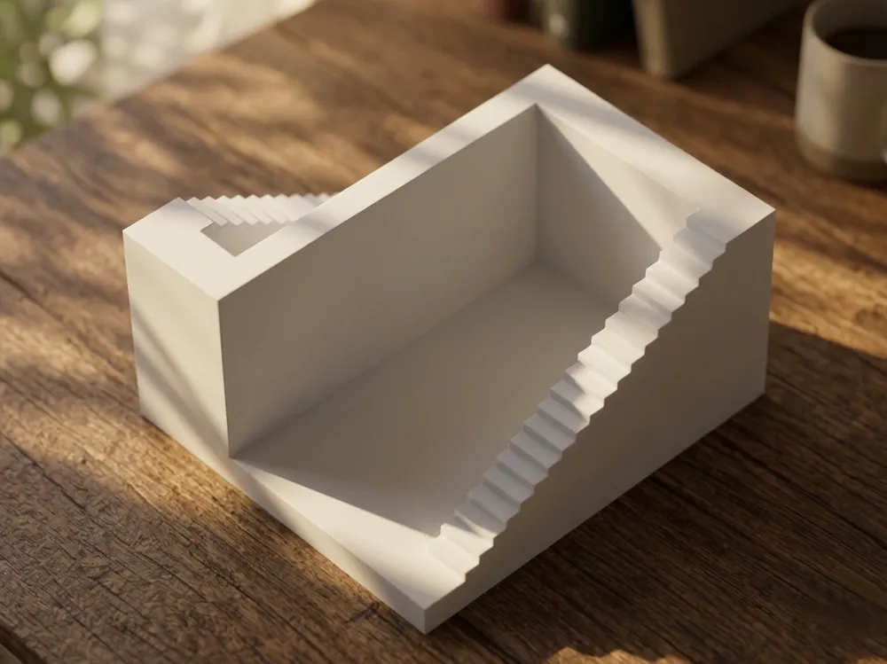Bussiness Card Holder (Desk decor) - Free 3D Print Model - MakerWorld