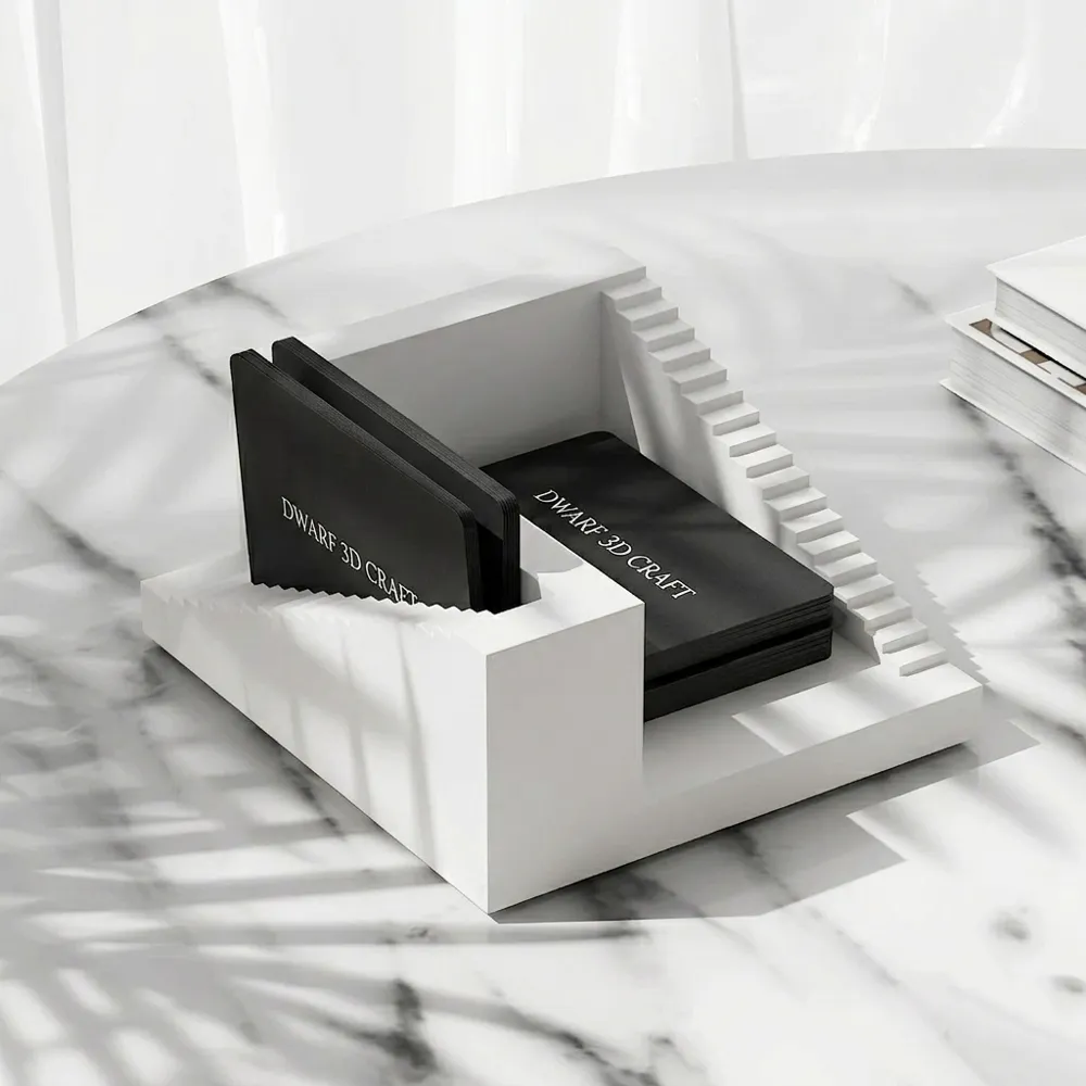 Bussiness Card Holder (Desk decor) - Free 3D Print Model - MakerWorld