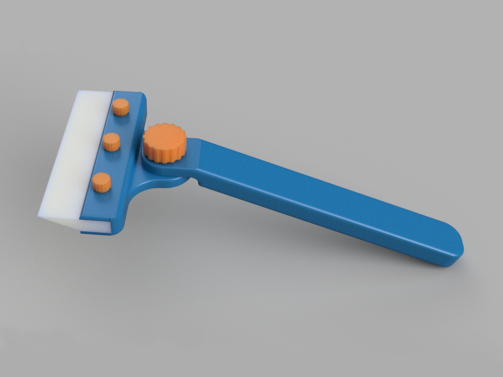 Miniatura 1 do modelo 3D 打印机热床涂胶刮刀 可替换tpu夹条刮水器 清洁工具
