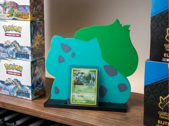 Bulbasaur Pokemon card display stand 