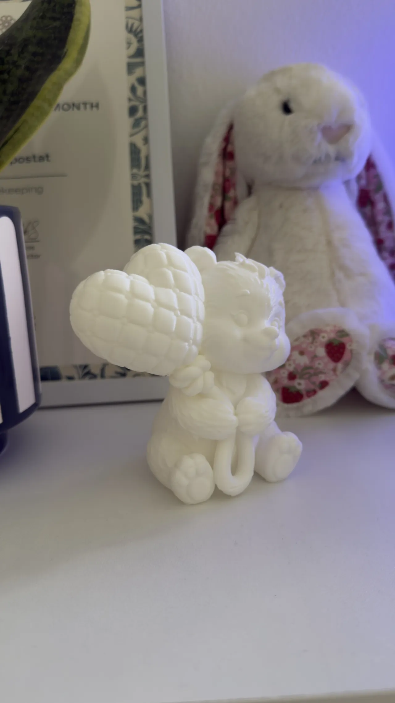 Cute Baby Bear with Heart Balloon | Nursery Decor view 2