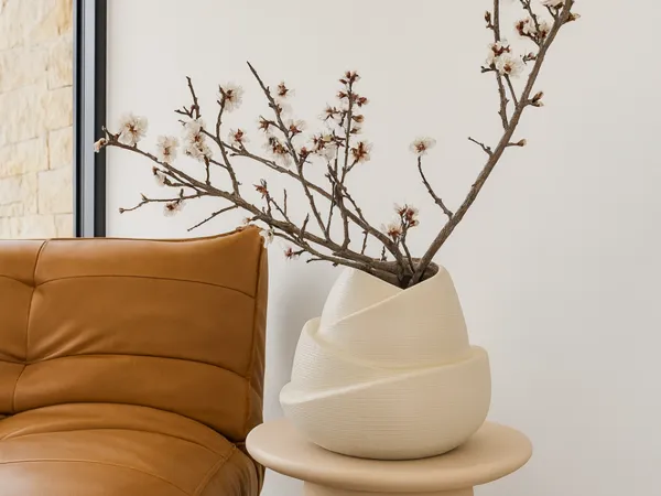 Vase pousse de bambou
