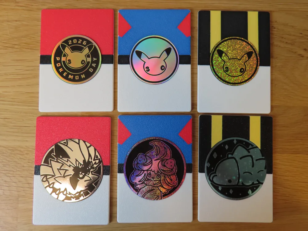 Pokemon Coin Holder- Poke Ball Design - Free 3D Print Model - MakerWorld