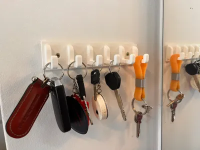 Sleek Minimalist Screw-Mount Entryway Key Rack