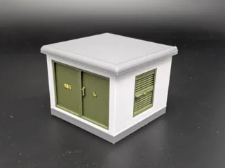 Kompakte Trafostation / Netzstation in H0 HO 1:87