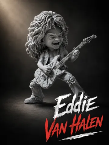 Figura decorativa: Chibi Rock Legends Series - Van Halen Guitar Hero — vista de referencia 2