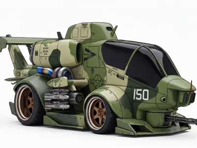 AH-1 Cobra Chibi Turbo Combat Car