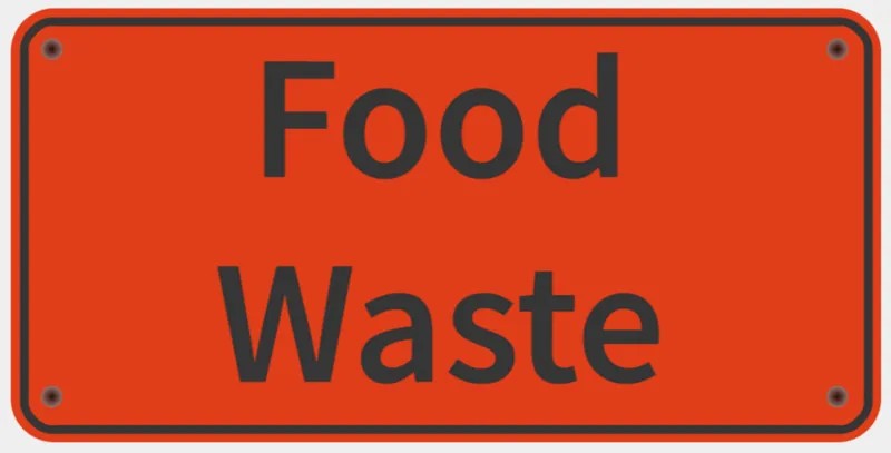 Food Waste Sign