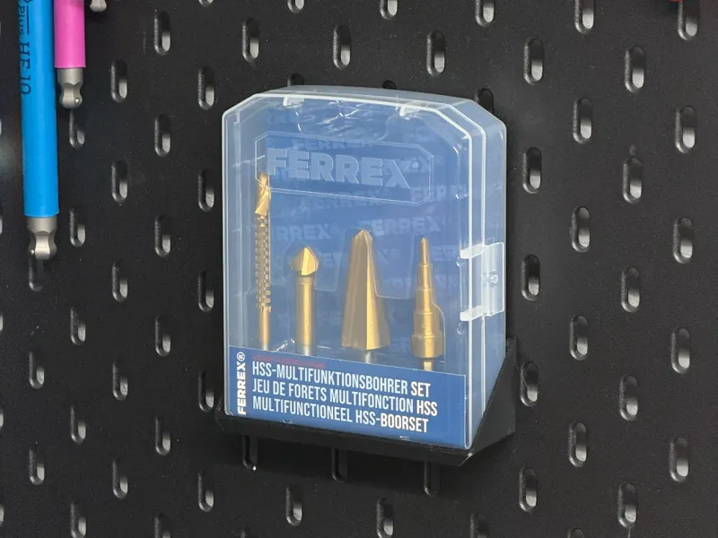Ikea Skadis Ferrex/Parkside drill-set holder