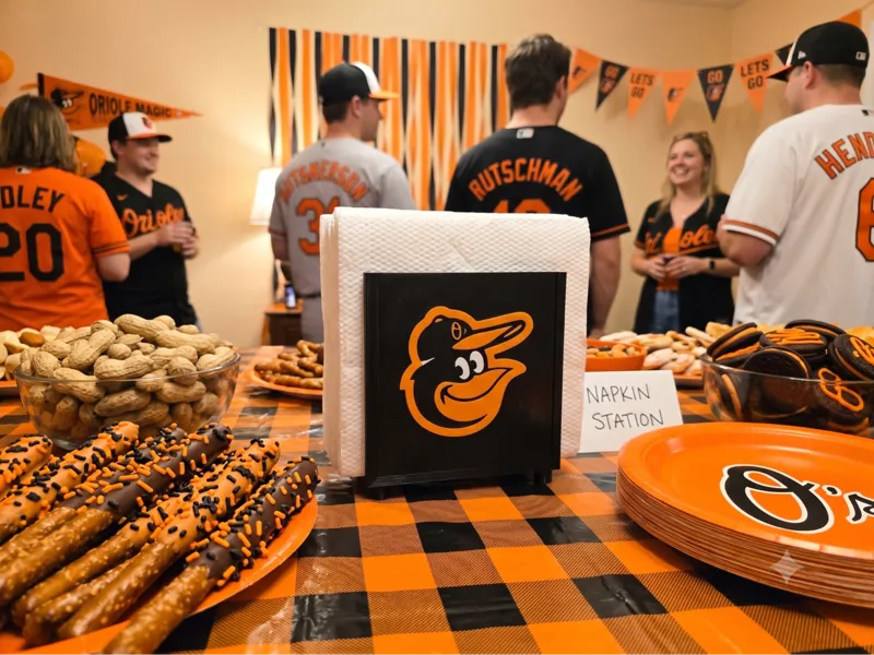 Interchangeable Napkin Holder - Baltimore Orioles