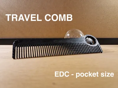 Travel portable comb - Chicago comb style