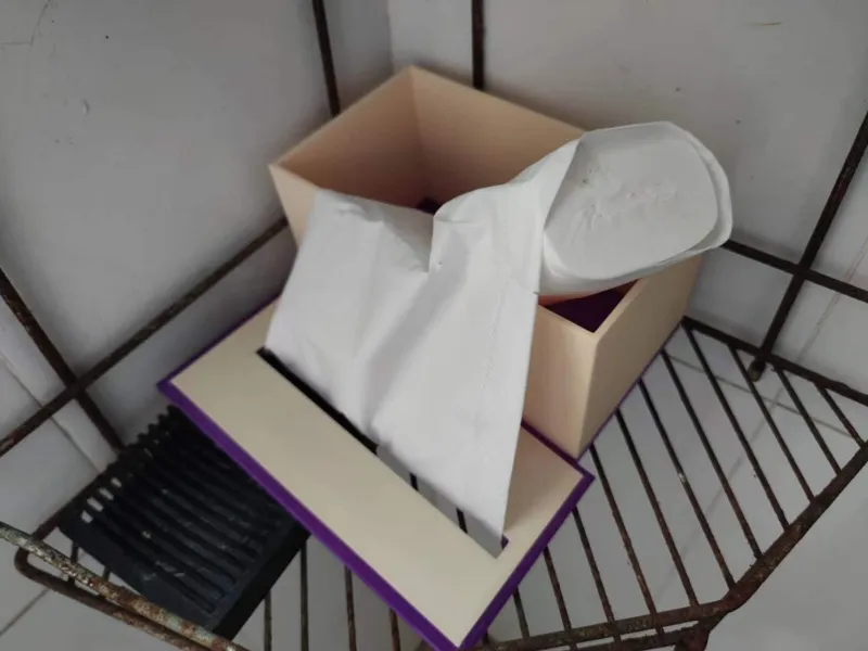 Coreless roll paper box无托芯卷纸盒