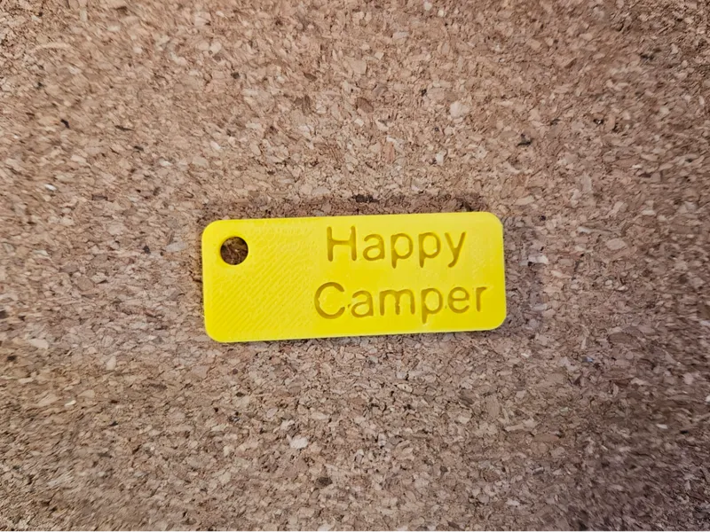 Schlüsselanhänger Happy Camper