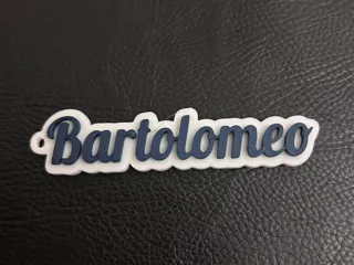 Bartolomeo name keychain