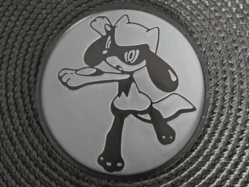 Riolu Pokemon coaster (NO AMS REQUIRED)