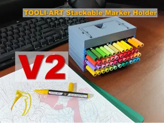 Tooli-Art Stackable Marker Pen Holder V2 