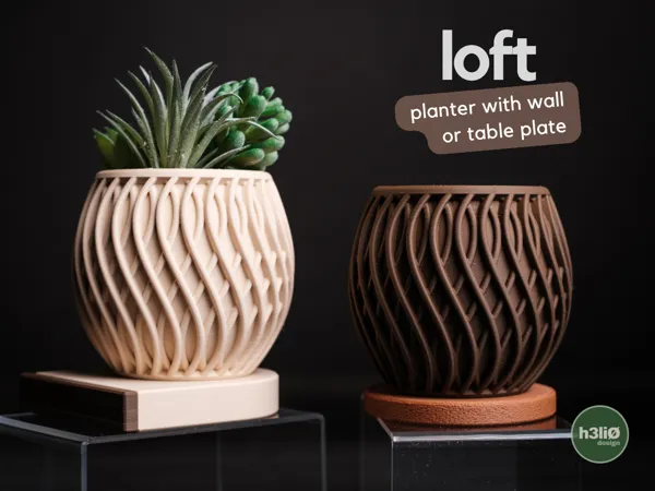 Минималистична саксия loft