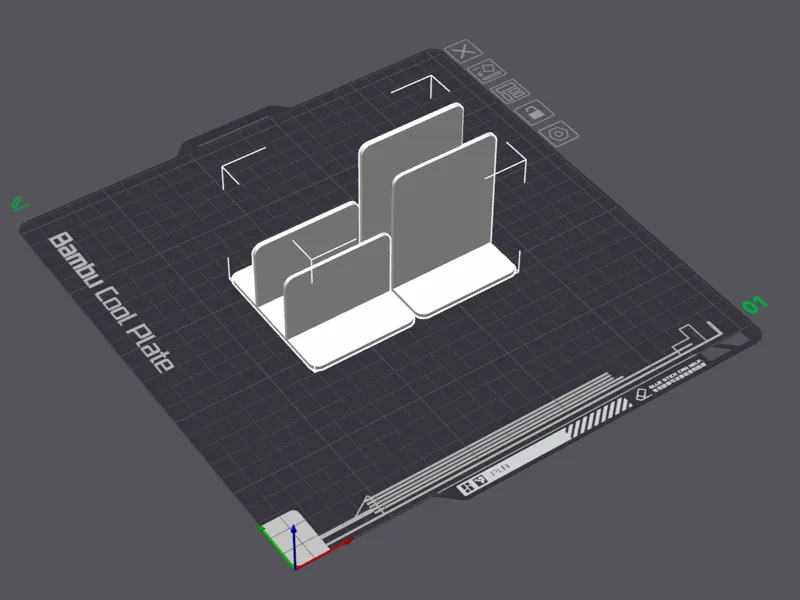 Separator insert for Skadis containers with lids