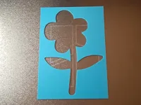 Pochoir fleur — photo 2