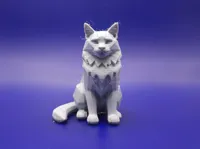 Figurine chat Maine Coon minimaliste — photo 2