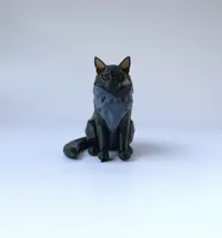 Figurine chat Maine Coon minimaliste — photo 3