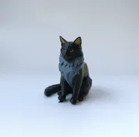 Figurine chat Maine Coon minimaliste — photo 4
