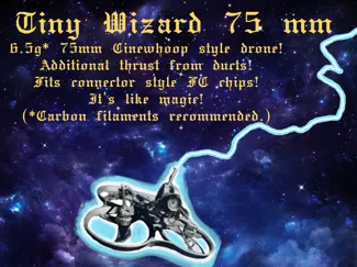 Tiny Wizard 75 mm Cinewhoop Style Drone Frame