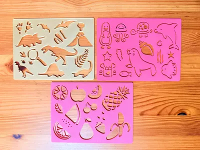 11-in-1 Kids Stencil Sheet Set