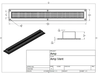 Peavey Guitar Amp Replacement Vent