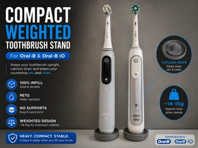 Compact Toothbrush Stand for Oral-B & iO
