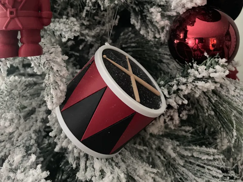 Christmas Drum Ornament