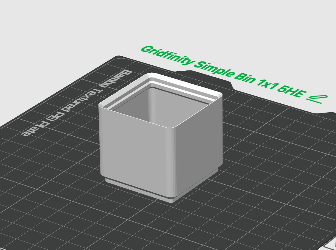 Miniatura 15 do modelo 3D Gridfinity Simple Bin - all sizes