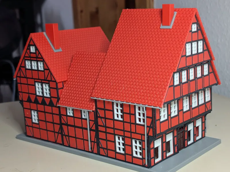 Medieval City House Kit H0 Scale