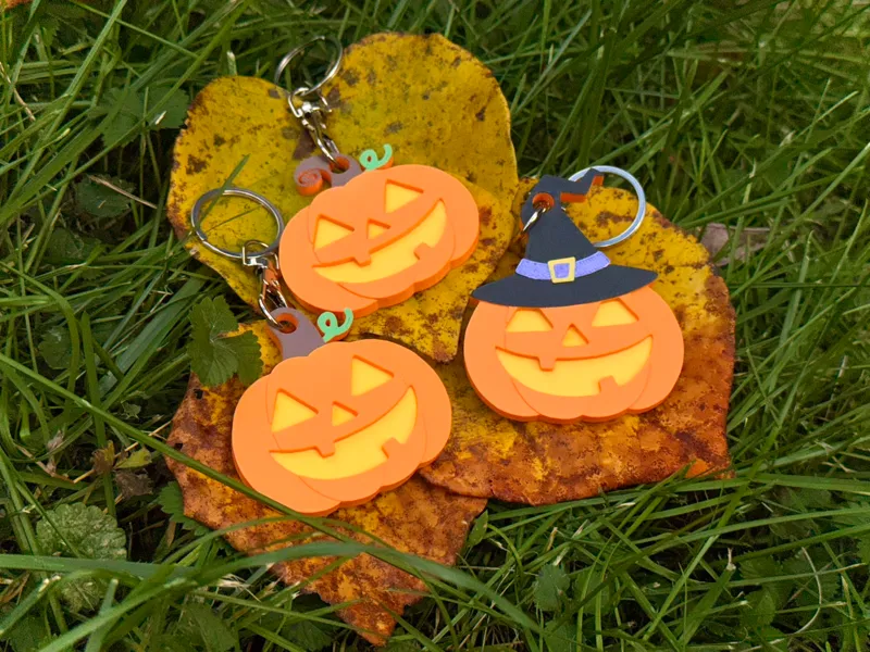 Pumpkin Keychain