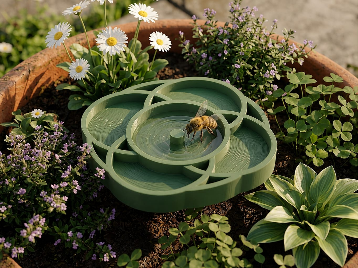 Bird & Bee Bath | Garden Water Station